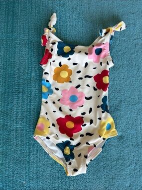 Hanna Andersson Floral One-Piece Swimsuit, 3T